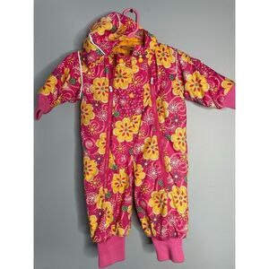Hanna Andersson Floral Snowsuit Baby Bunting 18-24 months (size 80)
